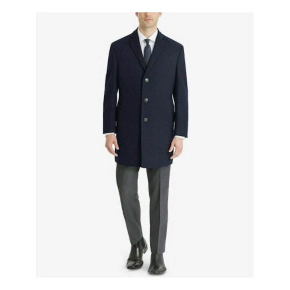 CALVIN KLEIN TOP COAT “PROSPER" BLACK SZ 46R SLIM